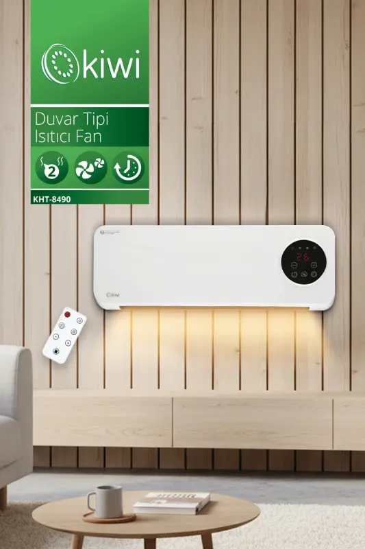 Kht-8490 Duvar Tipi Isıtıcı 2000w - Beyaz - 2