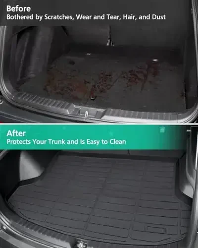 DiffCar® for KIA Seltos Floor Mats & Cargo Liner 2026 2025 2024 2023 2022 2021 | All-Weather Custom Fit Car Accessories for Seltos | TPE Rubber Front Rear Trunk Mats Full Set (Not for Seltos SX Turbo) - DiffCar (1)