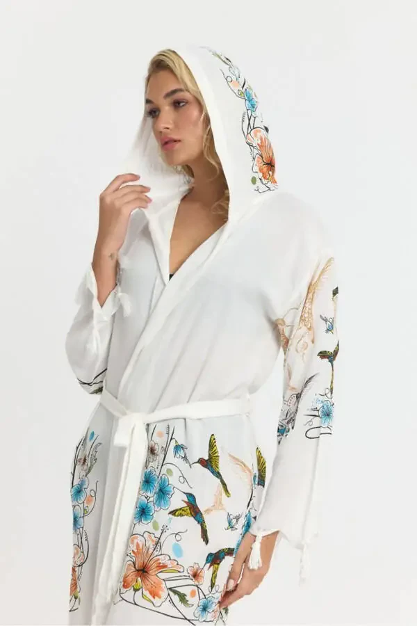Kiana Bamboo Women's Robe Beach Dress Patterned-Bey - 1