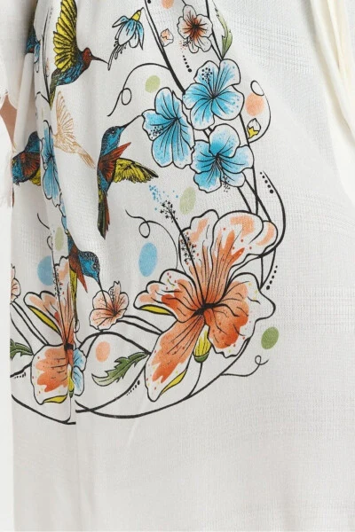 Kiana Bamboo Women's Robe Beach Dress Patterned-Bey - 6