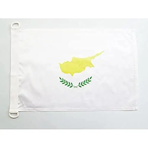 Cyprus NAUTICAL Flag 18'' x 12'' - Cypriot flags 30 x 45 cm. - Banner 12x18 in for boat - AZ FLAG - 1