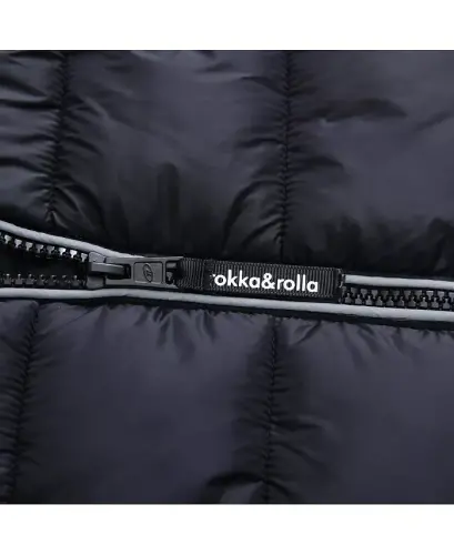 Kichik va katta yigitlarning og'ir vaznli puffer kurtka koti-qora - 6