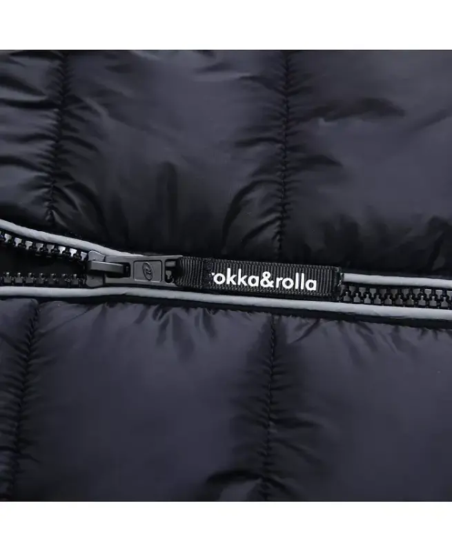 Kichik va katta yigitlarning og'ir vaznli puffer kurtka koti-qora - 6