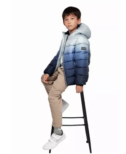 Kichik va katta yigitlarning og'ir vaznli puffer kurtkasi - o'rtacha tungi gradient - 5