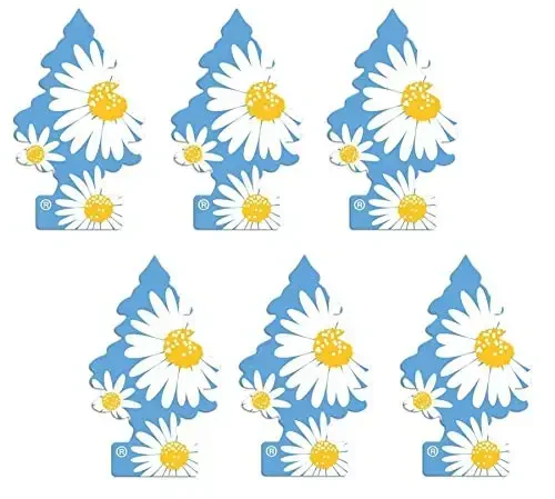 Kichkina daraxtlar 076171673473 uy yoki mashina uchun Daisy Fields osilgan qog'oz daraxti, 6 dona - 2