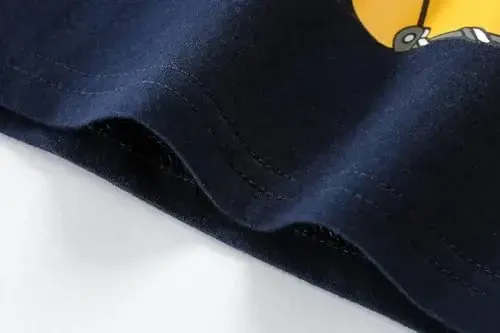 Kichkina o'g'il bolalar pijamalari 100% paxta o't o'chiruvchi mashinasi uyqu kiyimi chaqaloq 4 dona yozgi pijamalar bolalar qisqa to'plamlari yosh bolalar kiyimlari - 5