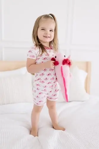 KicKee Solid Short Sleeve Pajama Set, Baby to Kid - KICKEE PANTS (1)
