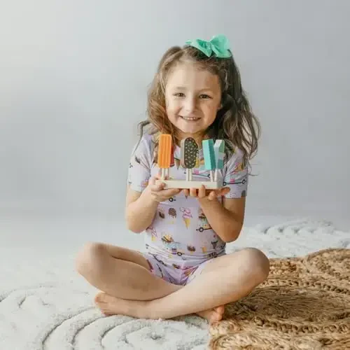 KicKee Solid Short Sleeve Pajama Set, Baby to Kid - 3