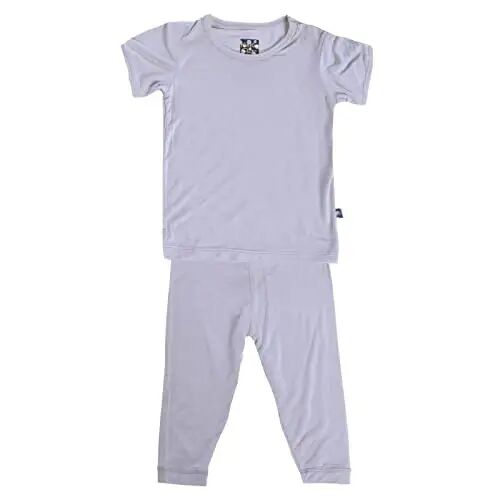 KicKee Solid Short Sleeve Pajama Set, Baby to Kid - 1