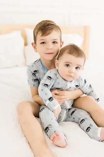 KicKee Solid Short Sleeve Pajama Set, Baby to Kid - 5