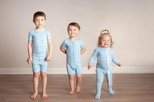 KicKee Solid Short Sleeve Pajama Set, Baby to Kid - 5