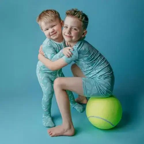 KicKee Solid Short Sleeve Pajama Set, Baby to Kid - 4