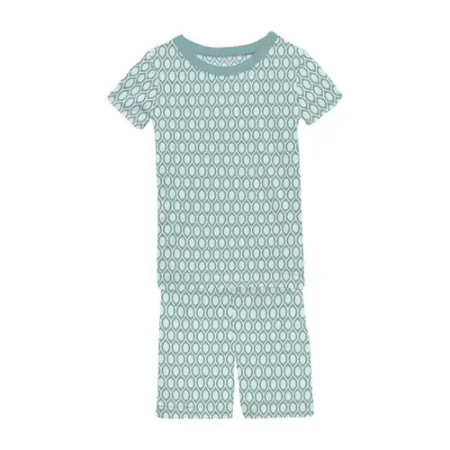 KicKee Solid Short Sleeve Pajama Set, Baby to Kid 