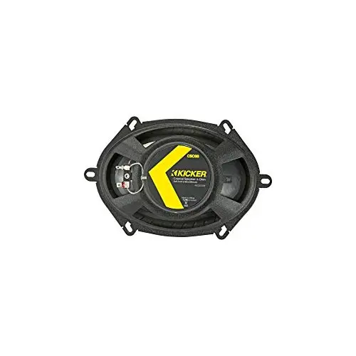 KICKER CS Series CSC68 6 x 8-дюймовые автомобильные аудиодинамики, черные (2 шт.) - 2
