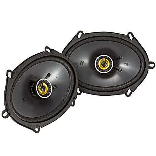 KICKER CS Series CSC68 6 x 8 Inch Car Audio System Speaker, Black (2 Pack) - KICKER