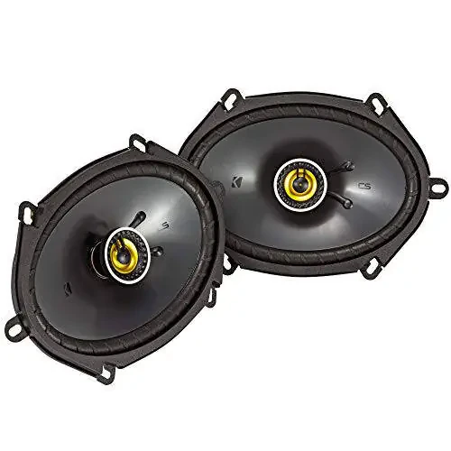 KICKER CS Series CSC68 6 x 8 Inch Car Audio System Speaker, Black (2 Pack) - 1
