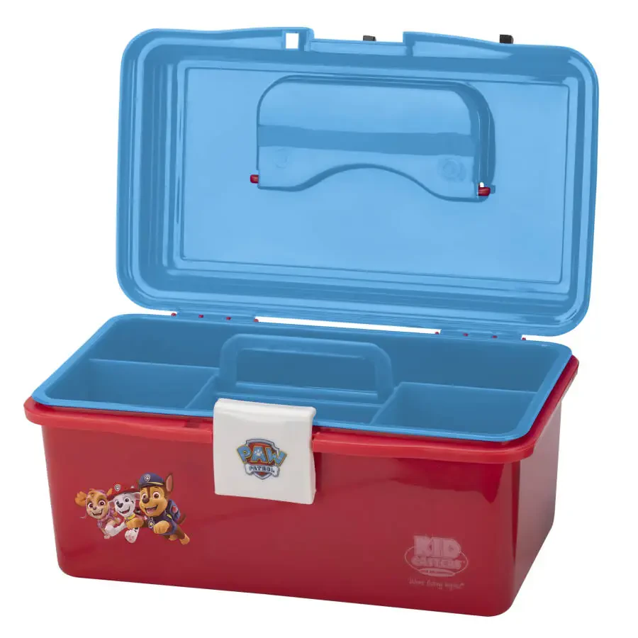 Kid Casters Paw Patrol Boys Fishing Tackle Plastic Play Box Storage - 2