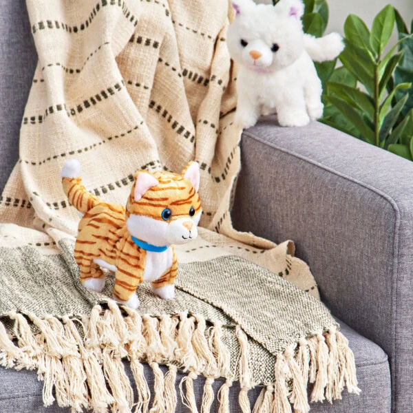 Kid Connection Miniature Electronic Walking Pet, Orange Cat, Toddler Toys - 3