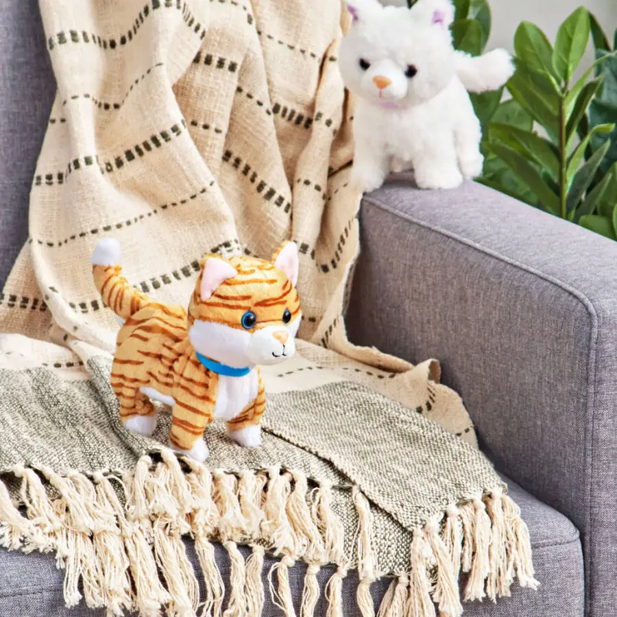 Kid Connection Miniature Electronic Walking Pet, Orange Cat, Toddler Toys - 3