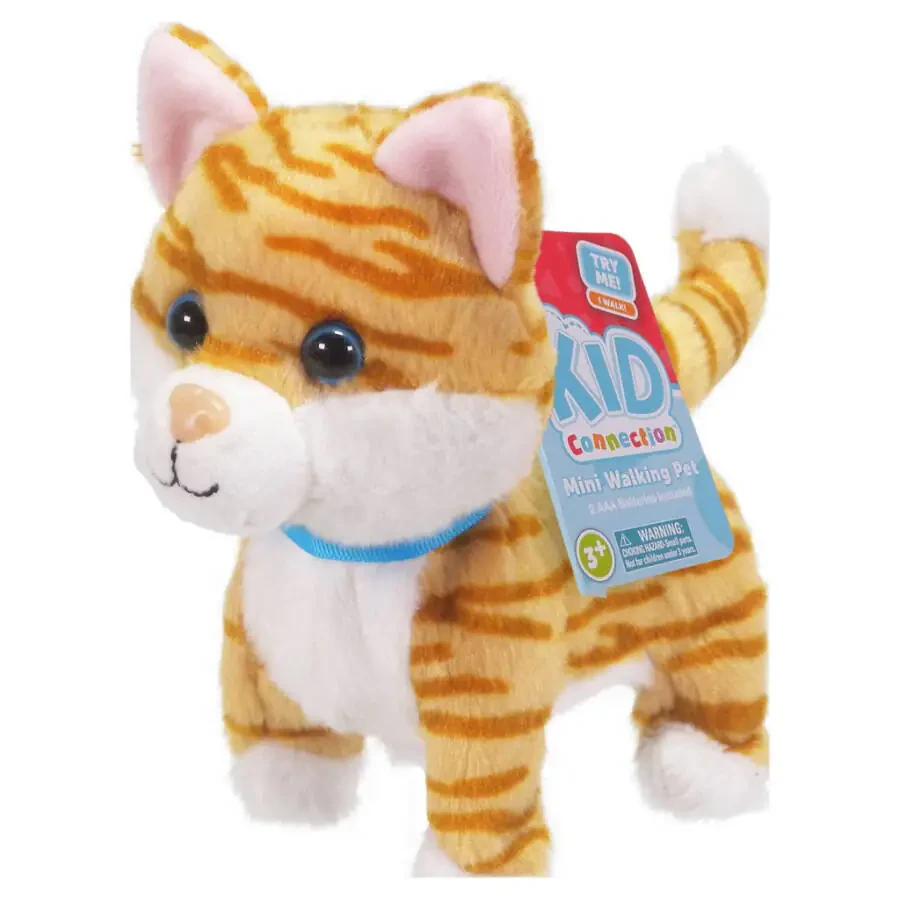 Kid Connection Miniature Electronic Walking Pet, Orange Cat, Toddler Toys - 4