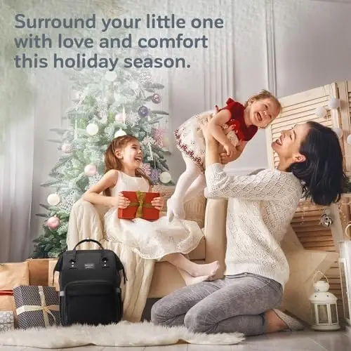 KiddyCare Diaper Bag Backpack | Baby Diaper Bags with Changing Station for Mom | Travel Backpack Waterproof Tote Bag for Maternity Baby Bags with Multiple Uses Large, Fashionable, Unisex | Black - 2