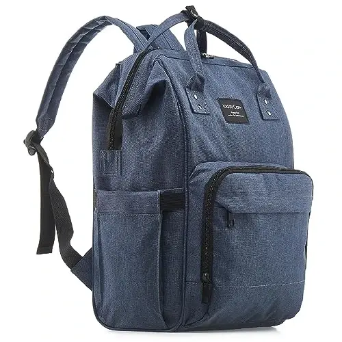 KiddyCare Diaper Bag Backpack | Baby Diaper Bags with Changing Station for Mom | Travel Backpack Waterproof Tote Bag with Various Uses for Maternity Baby Bags Big, Stylish, Unisex | Blue - 6