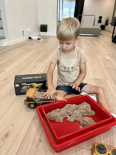 KIDMARKT RC Dump Truck Toy, 9-Channel Remote Control Toy with Metal Bed & Light, Rechargeable Battery, Kids Construction Vehicle Truck Toys for 3+ Boys, Perfect 2024 Kid Birthday Gift for Ages 3-12+ - 5