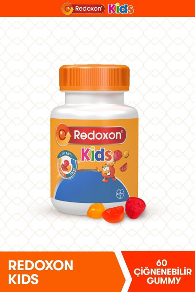 Kids 60 Chewable Gummy Vitamin C, D & Zinc Supplement - 9