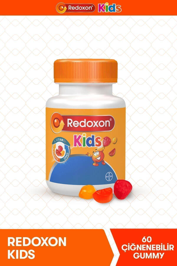 Kids 60 Chewable Gummy Vitamin C, D & Zinc Supplement - 1