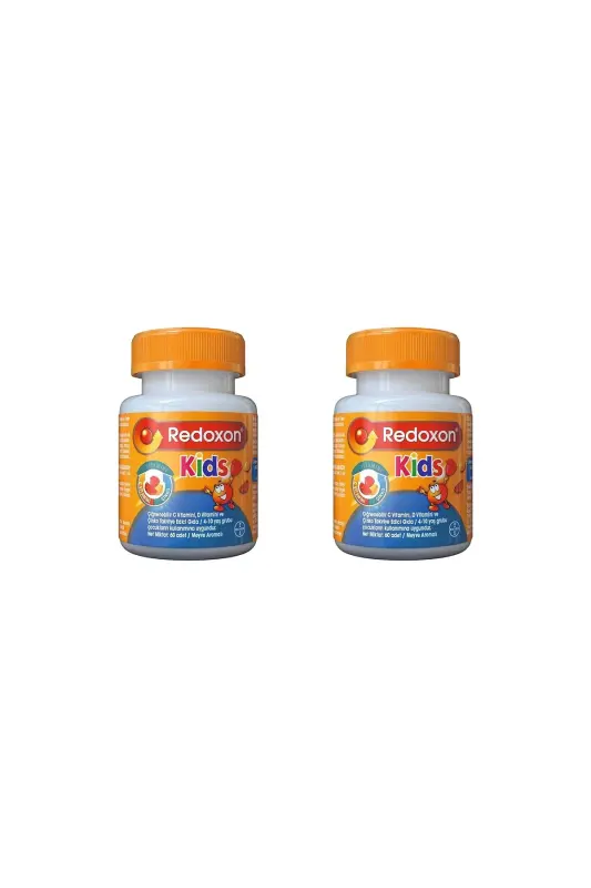 Kids 60 Tablet 2 Pack Chewable Gummy I Vitamin C, Vitamin D and Zinc for Kids - REDOXON