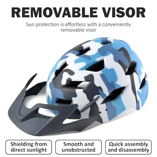 Kids Bike Helmet, Toddler Youth Helmet for Boys Girls, Ages 3-5, 5-8, 8-14 | Certified with LED Light & Visor, Multi-Sport Bicycle Scooter Skate Helmet, Adjustable Lightweight Ventilated for Child Teen - 5