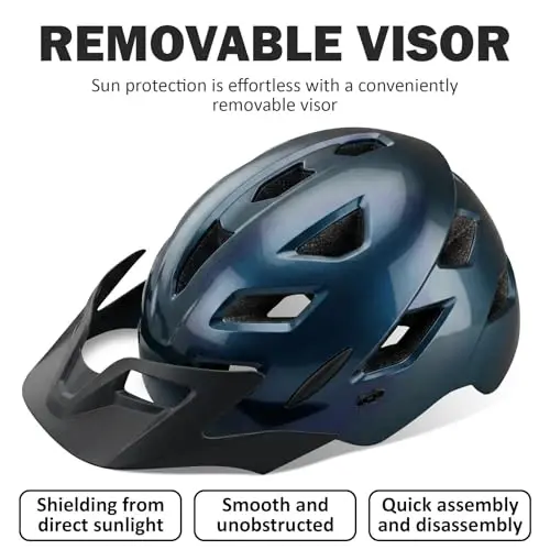 Kids Bike Helmet, Toddler Youth Helmet for Boys Girls, Ages 3-5, 5-8, 8-14 | Certified with LED Light & Visor, Multi-Sport Bicycle Scooter Skate Helmet, Adjustable Lightweight Ventilated for Child Teen - 5