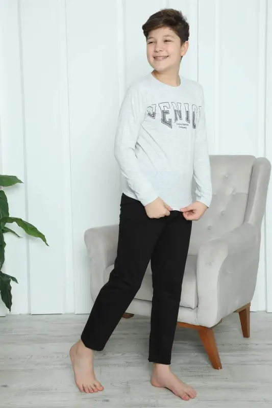 Kids Boy Cotton Pyjamas Set 20417 - BÜYÜKBEDENIZ