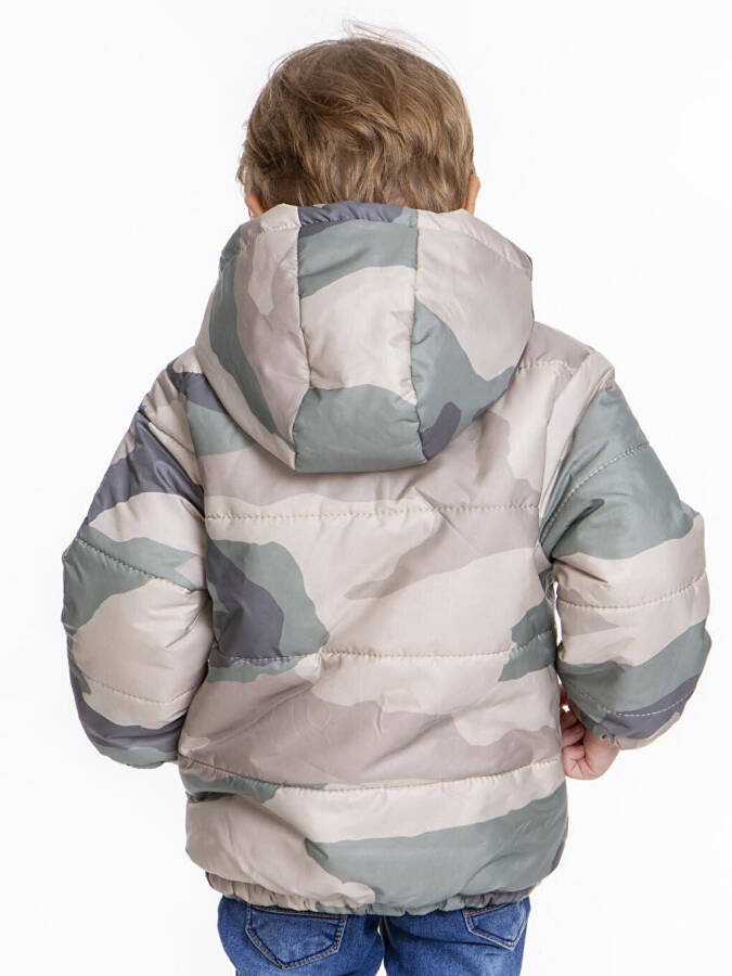 Kids Boys Camouflage Patterned Hooded Jacket with Welsoft Lining AK2510 - 25