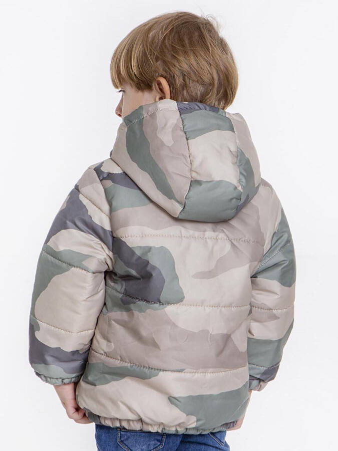 Kids Boys Camouflage Patterned Hooded Jacket with Welsoft Lining AK2510 - 19