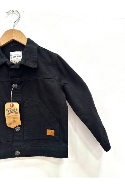 KIDS CANVAS BLACK JACKET - 2