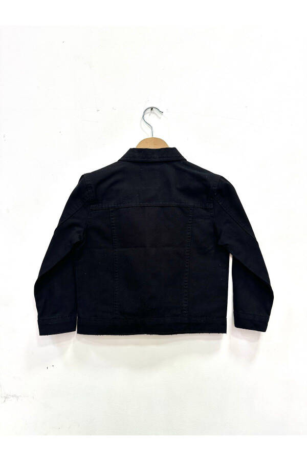 KIDS CANVAS BLACK JACKET - 3