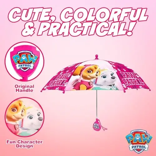 Kids Character Umbrella Sesame Street, Batman, MLP, and more, Lightweight, rainwear for ages 3-6 - 3