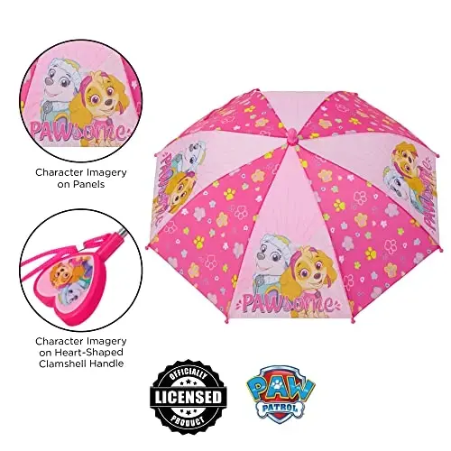 Kids Character Umbrella Sesame Street, Batman, MLP, and more, Lightweight, rainwear for ages 3-6 - 3