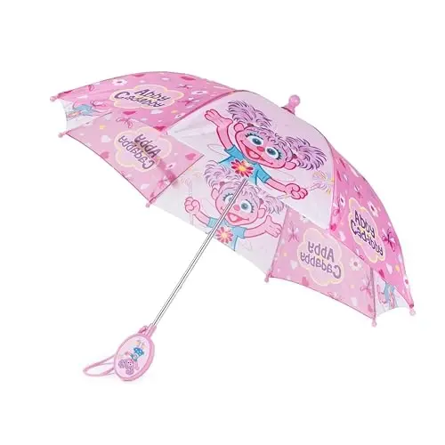 Kids Character Umbrella Sesame Street, Batman, MLP, and more, Lightweight, rainwear for ages 3-6 - ABG ACCESSORIES