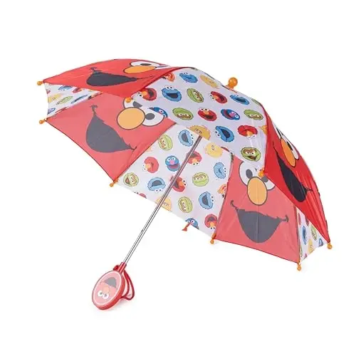 Kids Character Umbrella Sesame Street, Batman, MLP, and more, Lightweight, rainwear for ages 3-6 - 1