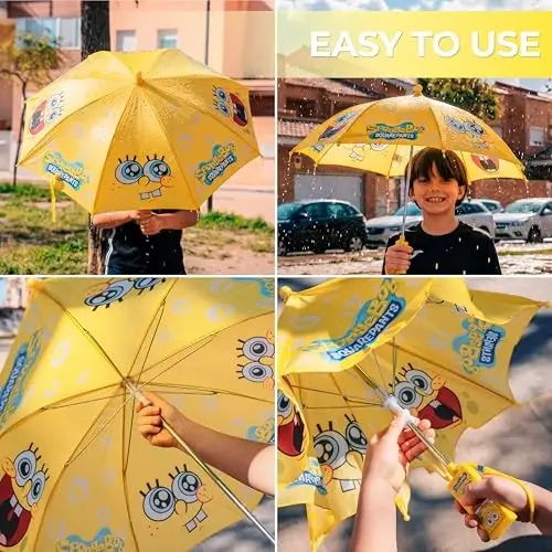 Kids Character Umbrella Sesame Street, Batman, MLP, and more, Lightweight, rainwear for ages 3-6 - 5
