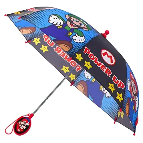 Kids Character Umbrella Sesame Street, Batman, MLP, and more, Lightweight, rainwear for ages 3-6 - 1