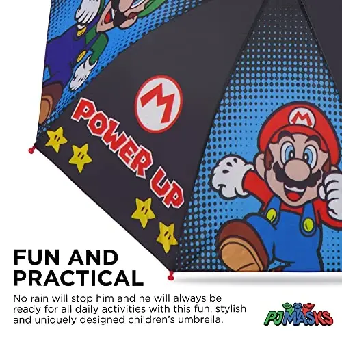 Kids Character Umbrella Sesame Street, Batman, MLP, and more, Lightweight, rainwear for ages 3-6 - 4