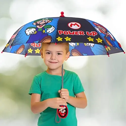 Kids Character Umbrella Sesame Street, Batman, MLP, and more, Lightweight, rainwear for ages 3-6 - KIDS (1)
