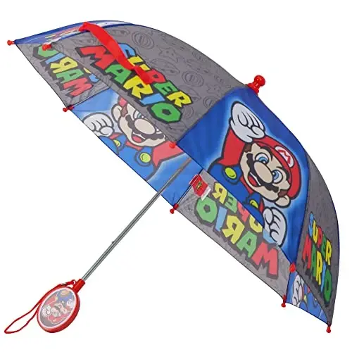 Kids Character Umbrella Sesame Street, Batman, MLP, and more, Lightweight, rainwear for ages 3-6 - 1