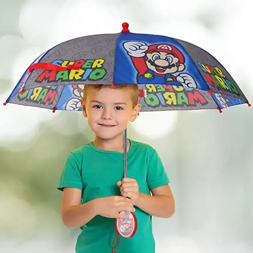 Kids Character Umbrella Sesame Street, Batman, MLP, and more, Lightweight, rainwear for ages 3-6 - KIDS (1)