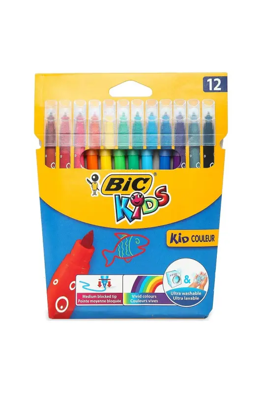 Kıds Couleur 12 цветов фломастеров 9202932 - BIC