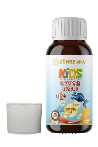 Kids для детей - Омега 3 рыбий жир сироп с витаминами и апельсиновым вкусом 150 мл - 6