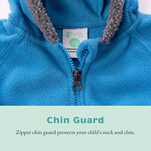 Kids Fleece Sweatshirt Jacket - Baby Boy & Girl Sweater Outerwear Coat Toddler Full Zip Hoodie for Children - 4